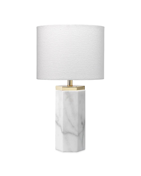 Hexagon Marble table lamp